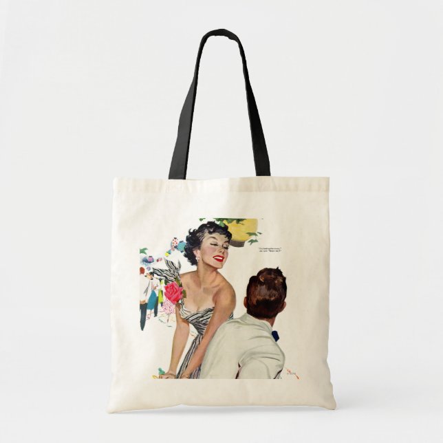 Tote Bag Je veux un homme (Devant)