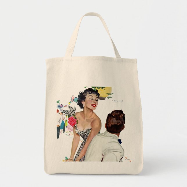 Tote Bag Je veux un homme (Devant)