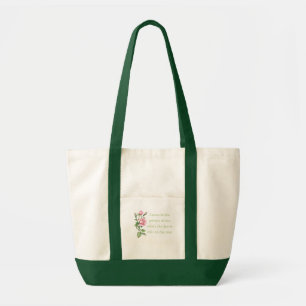 Tote Bag Je viens seul au jardin Citation Jardinage