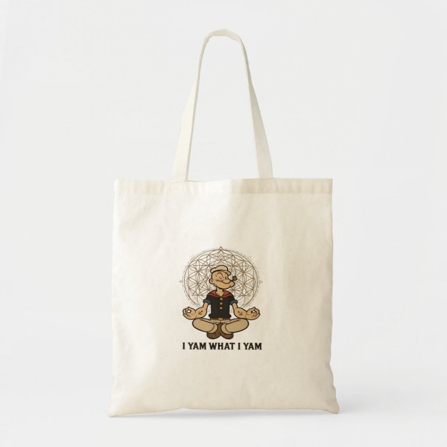 Tote Bag Je Yam What I Yam Mème Citation (Devant)