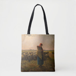 Tote Bag Jean-Francois Millet - Berger et troupeau 1863