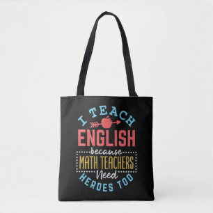 Tote Bag J'Enseigne L'Anglais Parce Que Les Enseignants En 