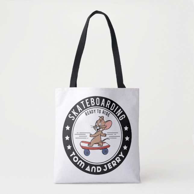 Tote Bag Jerry Skateboard - Prêt À Faire Du Ride (Devant)