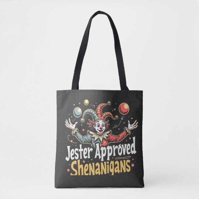 Tote Bag Jester Approuvé Shenanigans Circus Clown (Devant)