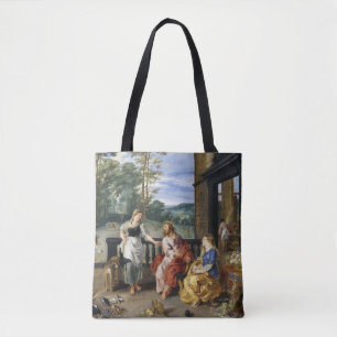 Tote Bag Jésus à la maison de Marthe par Pierre Paul Rubens