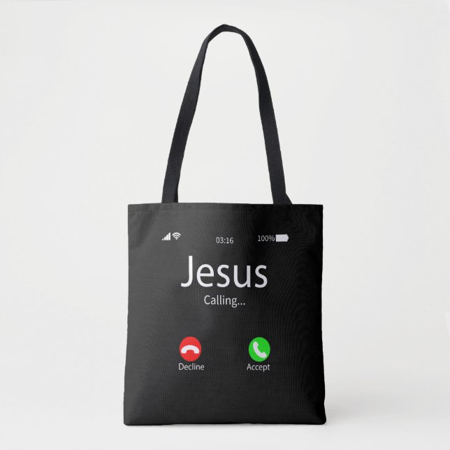 Tote Bag Jésus Appelle Chrétien (Devant)
