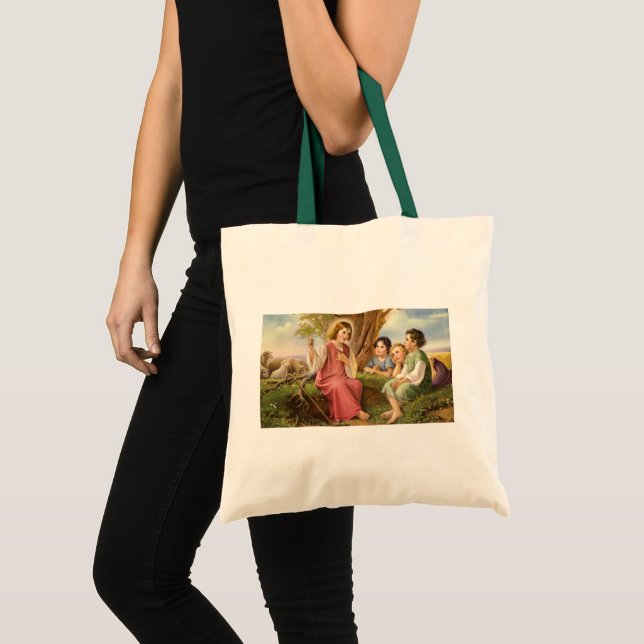 Tote Bag Jésus-Christ enseignant aux enfants, religion vint (Devant (produit))
