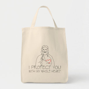 Tote Bag Jésus-Christ - Je vous protège