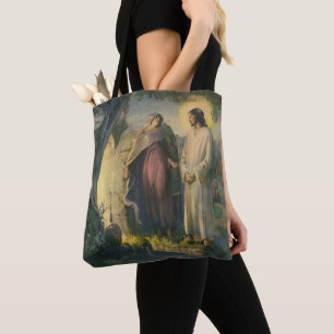 Tote Bag Jésus-Christ ressuscité par le tombeau par ML Gree