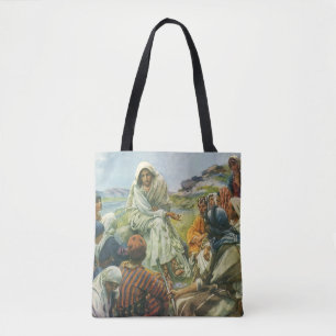 Tote Bag Jésus-Christ Sermon sur la montagne, Religion Vint