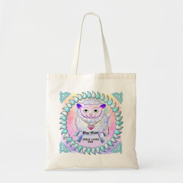 Tote Bag Jésus Christ t'aime  (Devant)