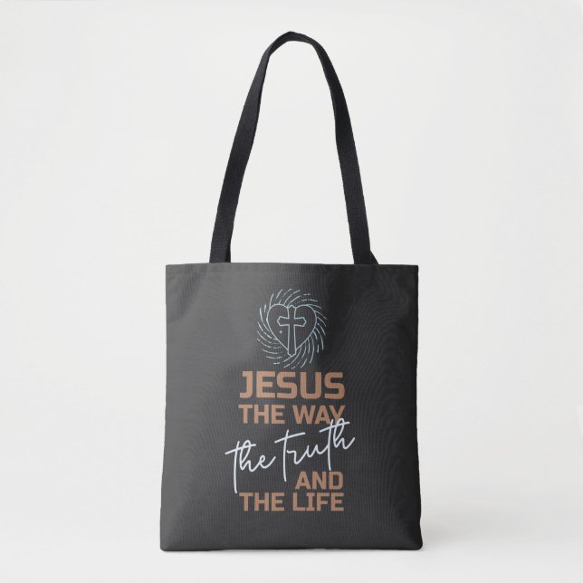 Tote Bag Jésus Comme La Vérité Et La Vie (Devant)