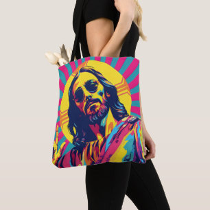 Tote Bag Jésus cool Pop Art