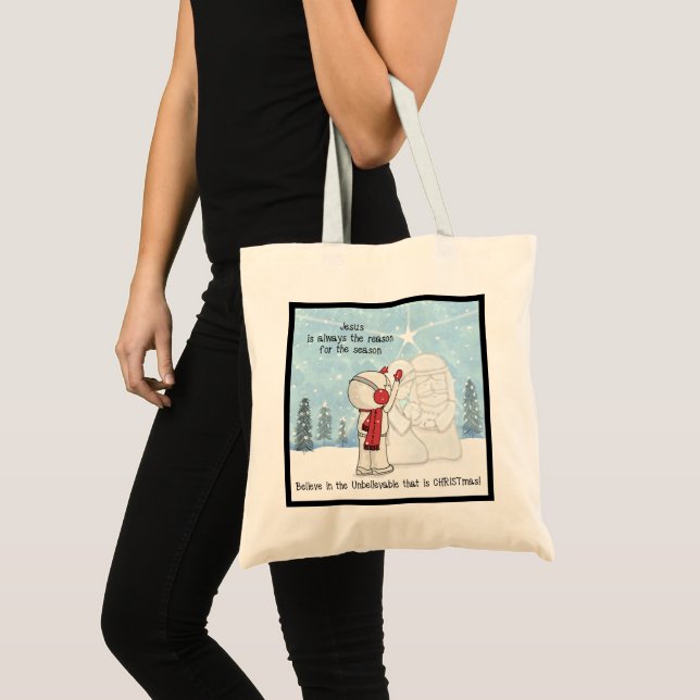 Tote Bag Jésus est la raison de la saison (Devant (produit))