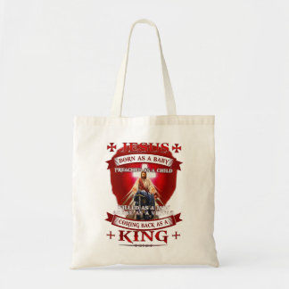Tote Bag Jésus Est Né Comme Un Bébé Prêché Comme Un Enfant 