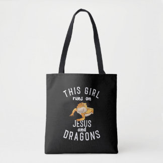 Tote Bag Jésus et les dragons barrés