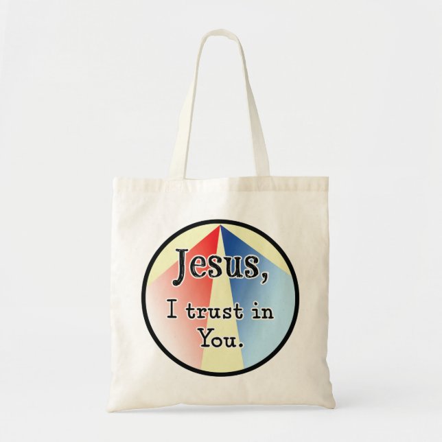 Tote Bag Jésus, je fais confiance à toi : Miséricorde divin (Devant)
