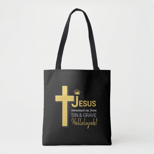Tote Bag JÉSUS M'A RANSOMÉ Christian (Devant)