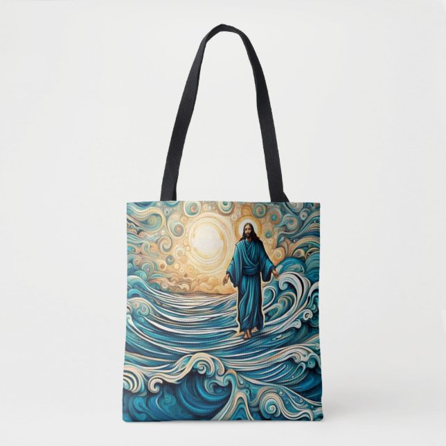 Tote Bag Jésus marche sur l'eau (Devant)