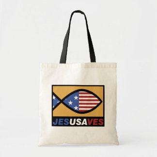 Tote Bag Jésus patriote économise