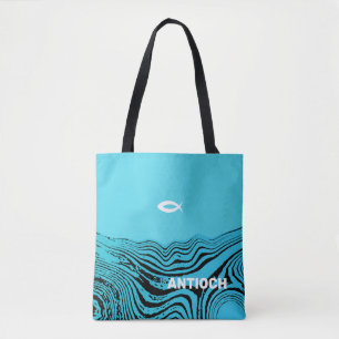 Tote Bag Jésus Poisson Eaux Vives