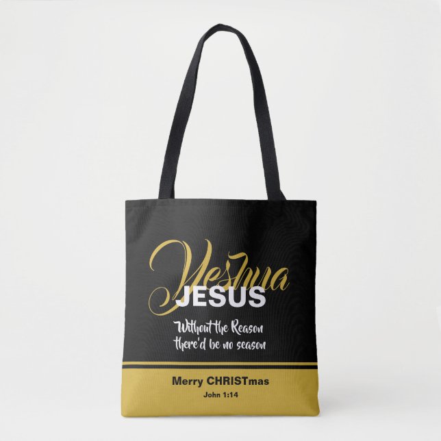 Tote Bag JESUS RAISON SAISON Noël (Devant)