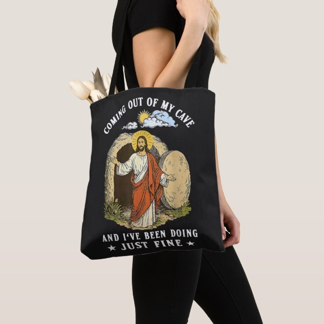 Tote Bag Jésus sortant de ma grotte  (De près)