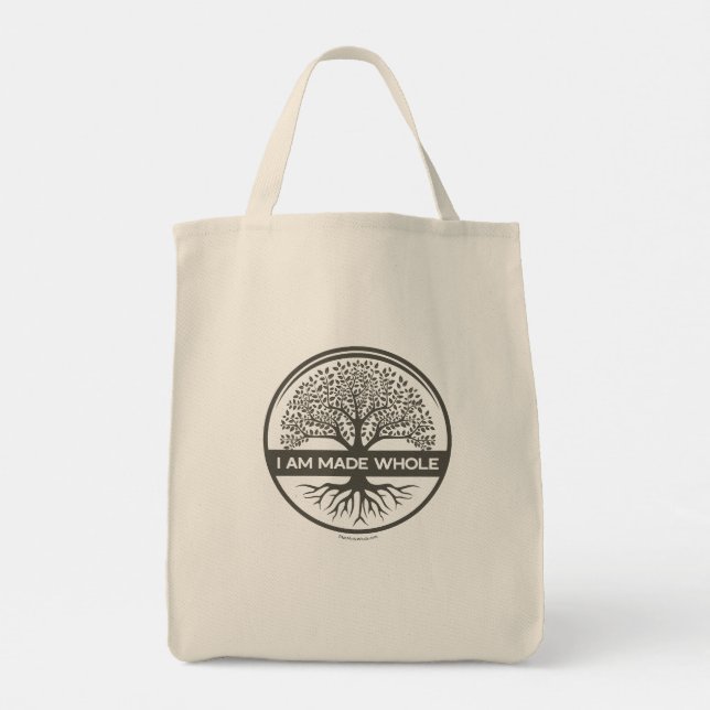 Tote Bag Jésus vous aime - rouge (Dos)