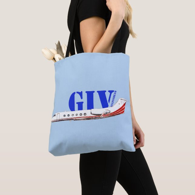 Tote Bag Jet privé Gulfstream IV de luxe (De près)