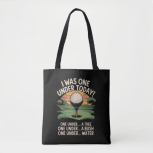 Tote Bag J'étais un sous aujourd'hui amateur de golf golfeu