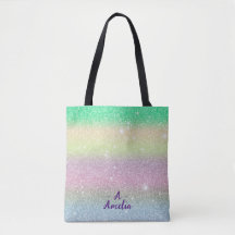 Jeté de licorne pailleté monogramme Moderne Minima