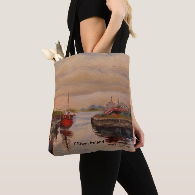 Tote Bag Jetée panoramique à Clifden Irlande (De près)