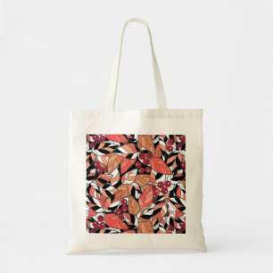 Tote Bag Jeter Oreiller Caricature Abstraite feuilles baies