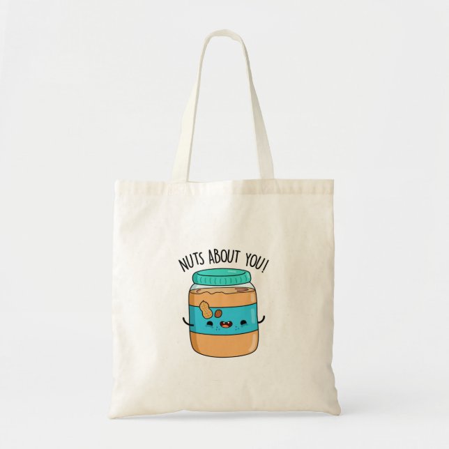 Tote Bag Jeu À Propos De Vous Drôle Pun Beurre D'Arachide (Devant)