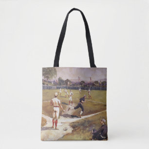Tote Bag Jeu de baseball sportif vintage par Henry Sandham