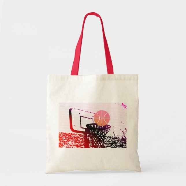 Tote Bag Jeu de car de filet de basket-ball de boule de (Devant)