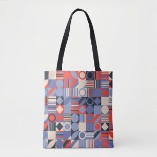 Tote Bag Jeu de couvertures géométriques rétro. Design rétr