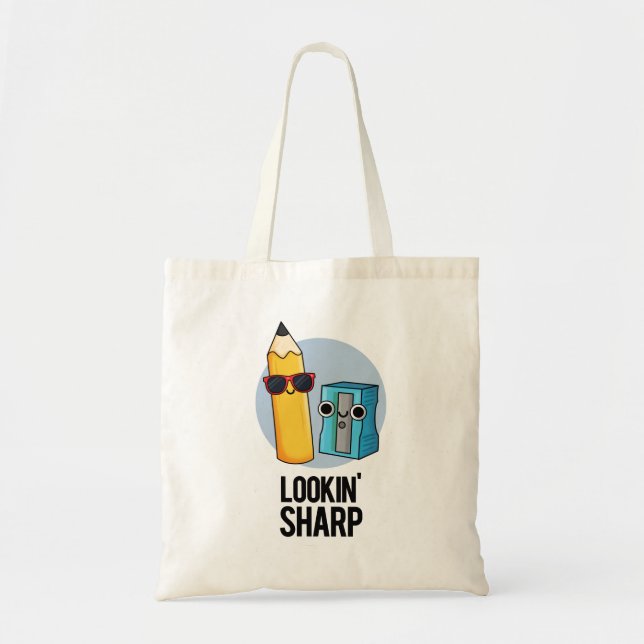Tote Bag Jeu de crayon carré (Devant)