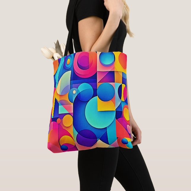 Tote Bag Jeu de forme dynamique (De près)