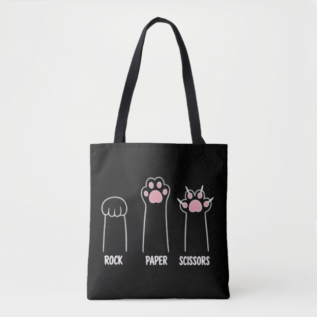 Tote Bag Jeu de main Pierre Feuille Ciseaux Amoureux des An (Devant)