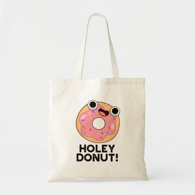 Tote Bag Jeu de nourriture amusant Holey Donut (Devant)