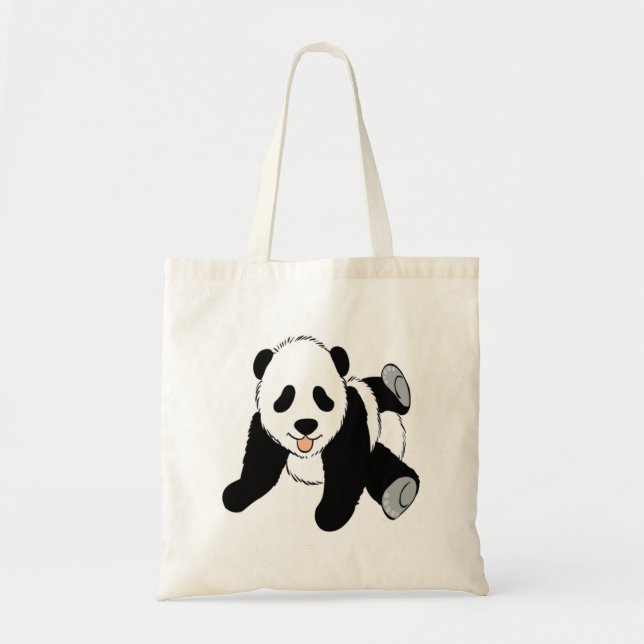 Tote Bag Jeu de petit animal de panda de bébé (Devant)