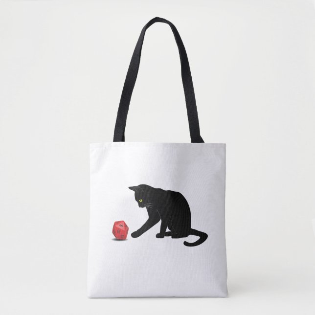 Tote Bag Jeu de rôle Rolling Dice RPG (Devant)