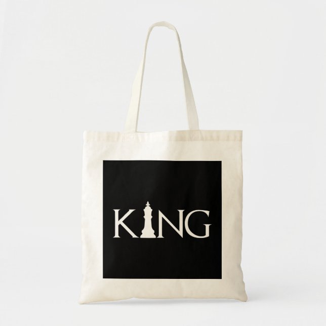 Tote Bag Jeu d'échecs King pièce Halloween Costume d'échecs (Devant)