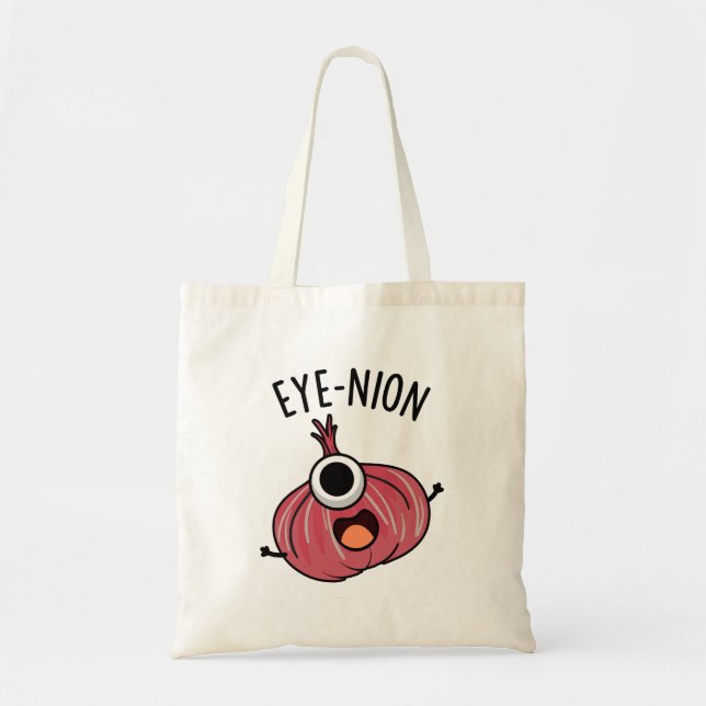 Tote Bag Jeu d'oignon drôle de l'oeil (Devant)