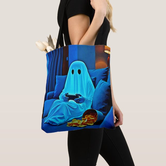 Tote Bag Jeu Ghost Soirée Cosy En Design (De près)