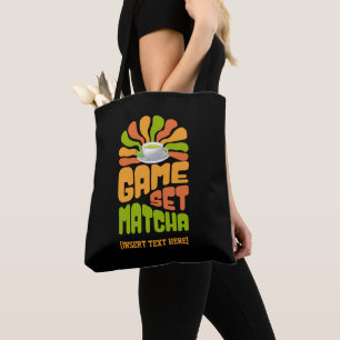 Tote Bag JEU STYLE SET MATCHA Fun Latte Drinker