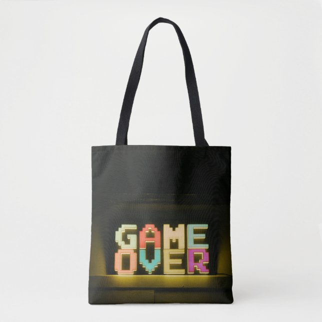 Tote Bag Jeu sur mignon Pixel Art Pixel Arts Easy De (Devant)