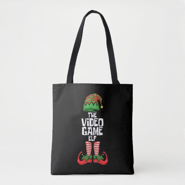 Tote Bag Jeu vidéo de Noël Elf (Devant)