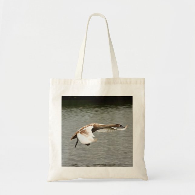 Tote Bag Jeune cygne d'atterrissage (Devant)